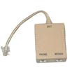 FILTRO ADSL  RJ11  FIL-ADSL-DG Sdoppiatore telefono-ADSL con cavetto e plug